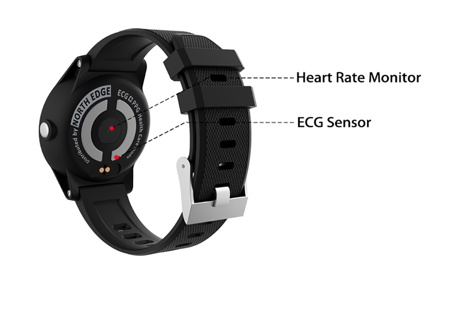 North Edge Keep E101 Sport Smart Watch EGG & PPG IP67 Waterproof Heart Rate Pedometer Sleep Monitoring Smartwatch